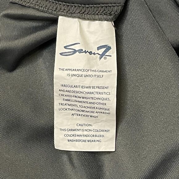 Seven7 Womens Faux Leather Legging Gun Metal Gray High Waisted Stretch Pull On L - Picture 8 of 9